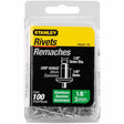 Stanley PAA42-1B Aluminum Rivets 1/8" X 1/8" - 100 Pack