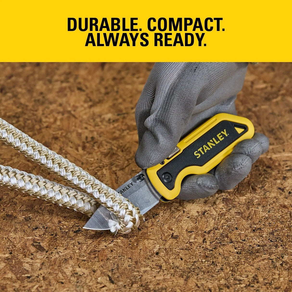Stanley STHT10524 8" Folding Pocket Knife with One Handed Opening and Reversible Belt Clip - 2