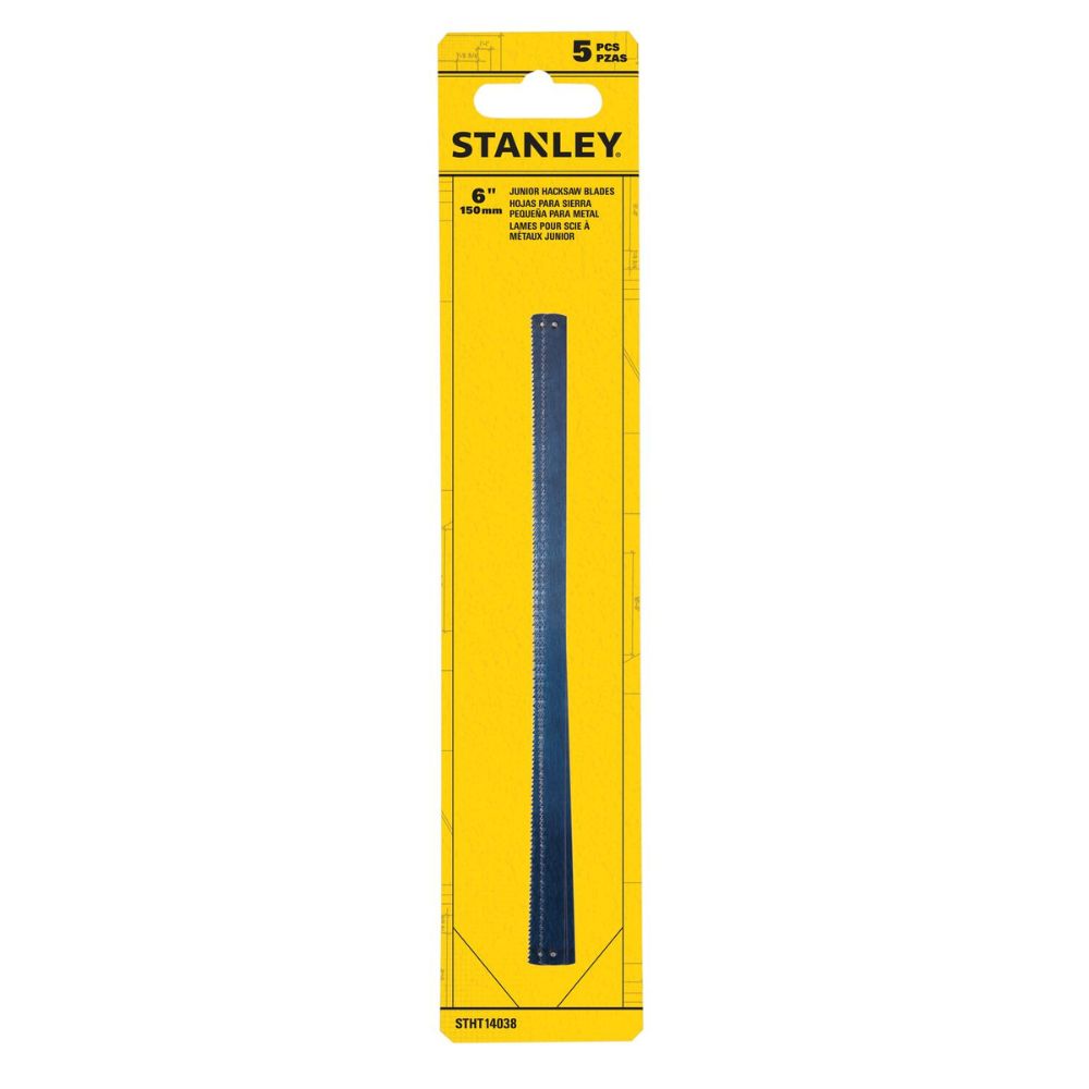 Stanley STHT14038 6" Jr. Hack saw Blade Pack (5 pc) - 2