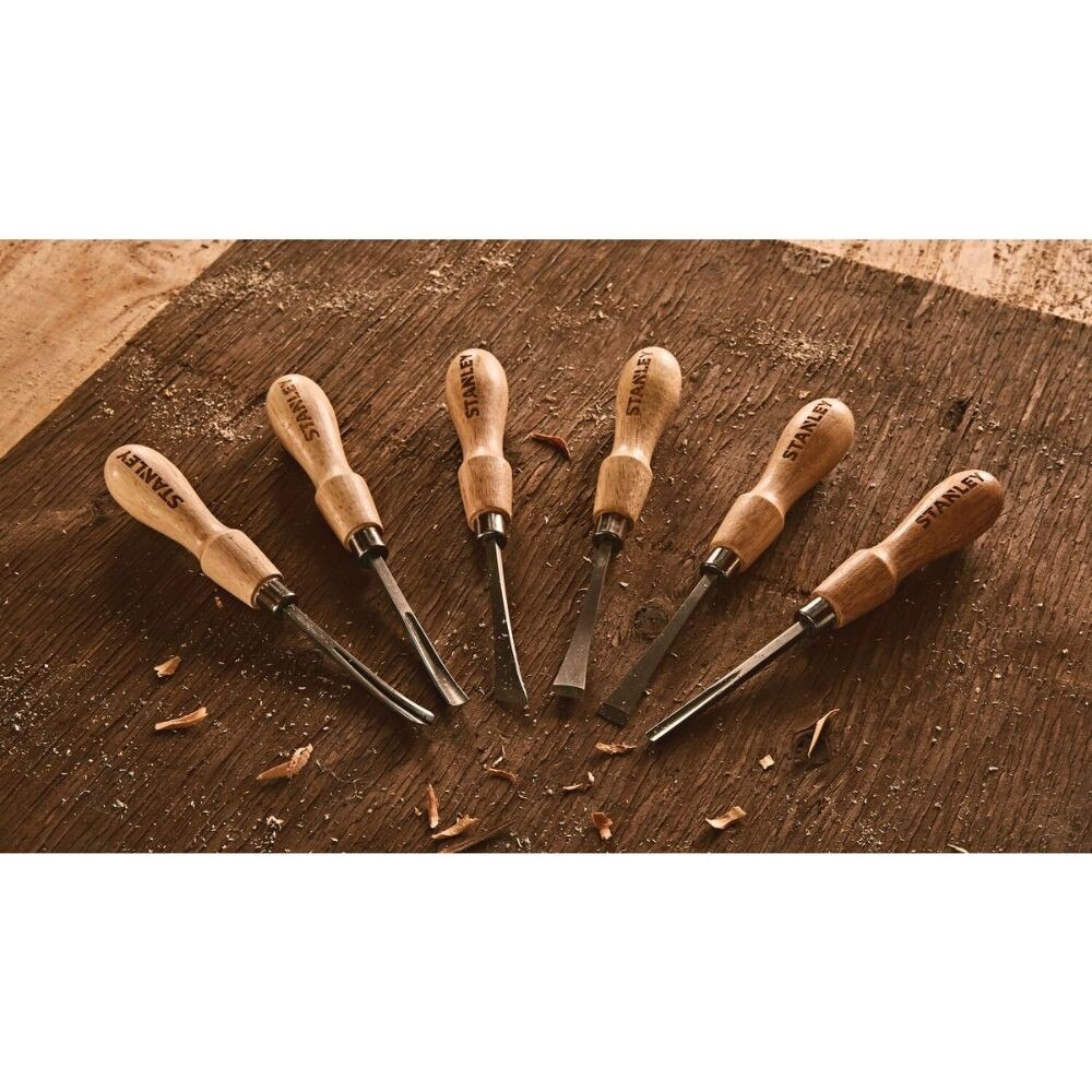 Stanley STHT16863 6-Piece Wood Carving Tool Set - 8