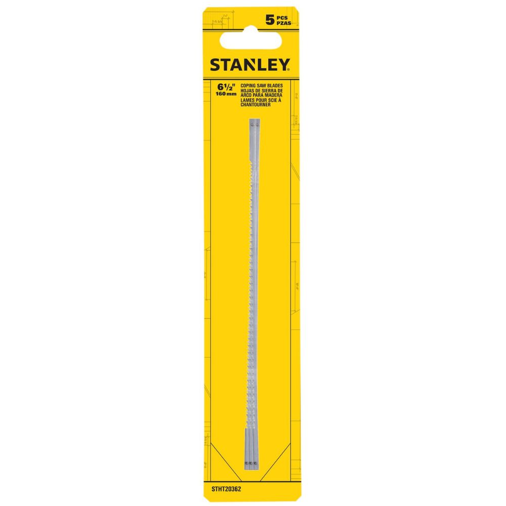 Stanley STHT20362 6" Coping Saw Blade (5-Piece) - 2