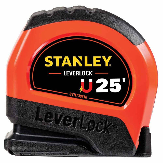 Stanley STHT30818S 25 ft High-Visibility Magnetic LEVERLOCK Tape Measure