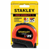 Stanley STHT30818S 25 ft High-Visibility Magnetic LEVERLOCK Tape Measure - 2