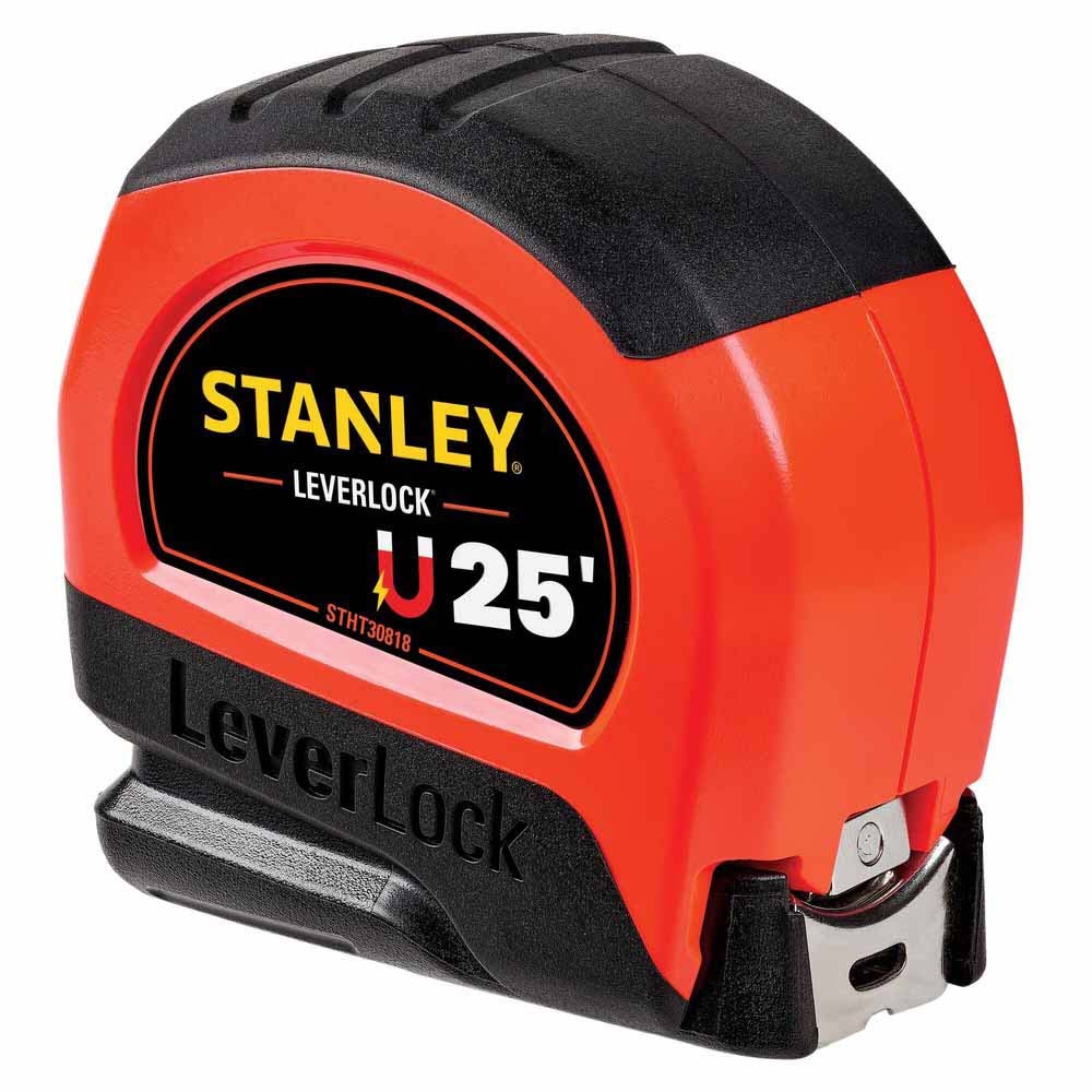 Stanley STHT30818S 25 ft High-Visibility Magnetic LEVERLOCK Tape Measure - 4