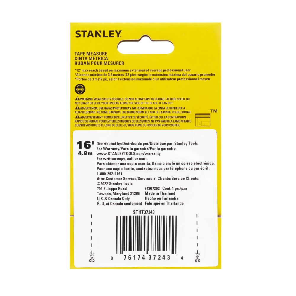 Stanley STHT37243 16 ft. CONTROL-LOCK Tape Measure - 7