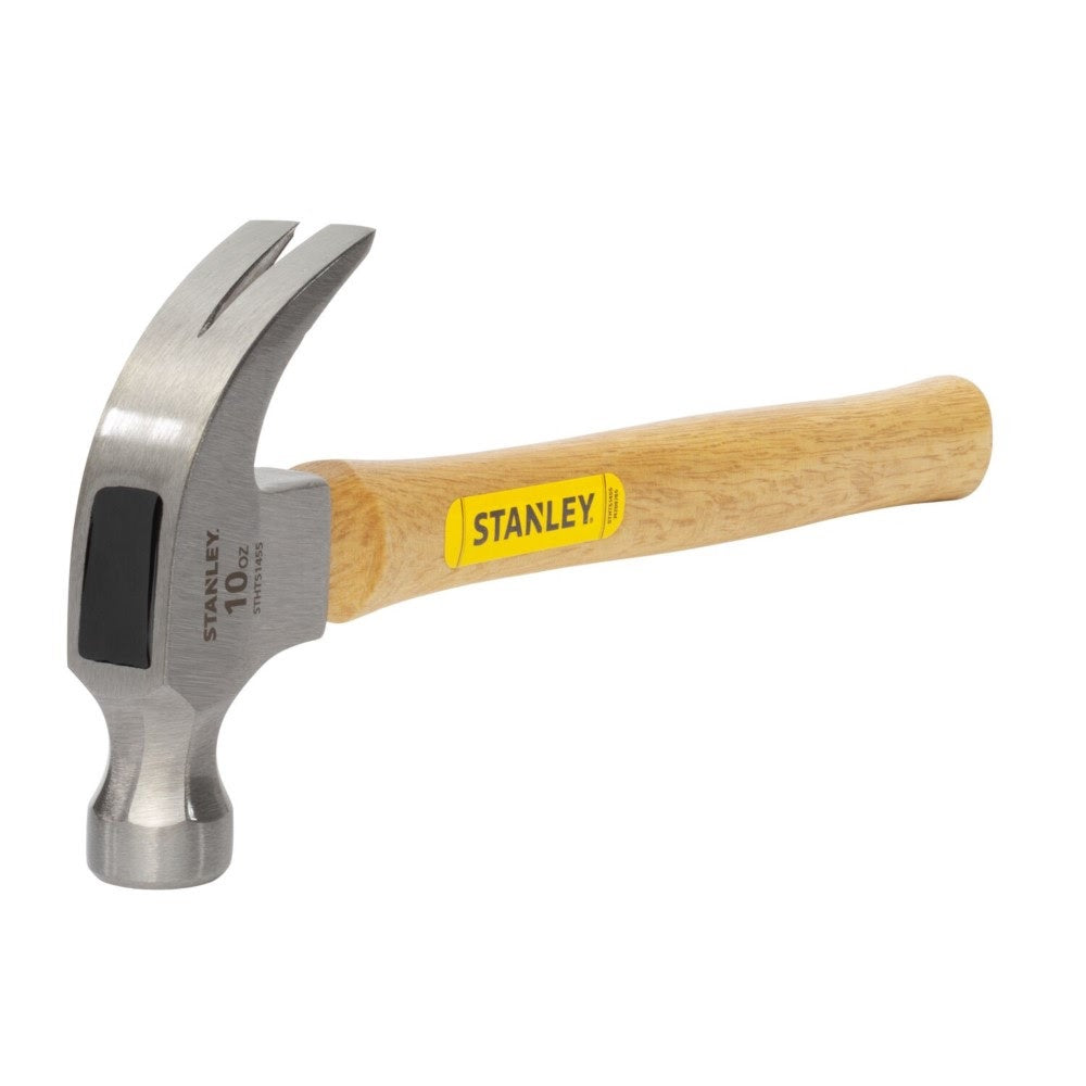 Stanley STHT51455 10 oz Curved Claw Wood Handle Hammer - 2