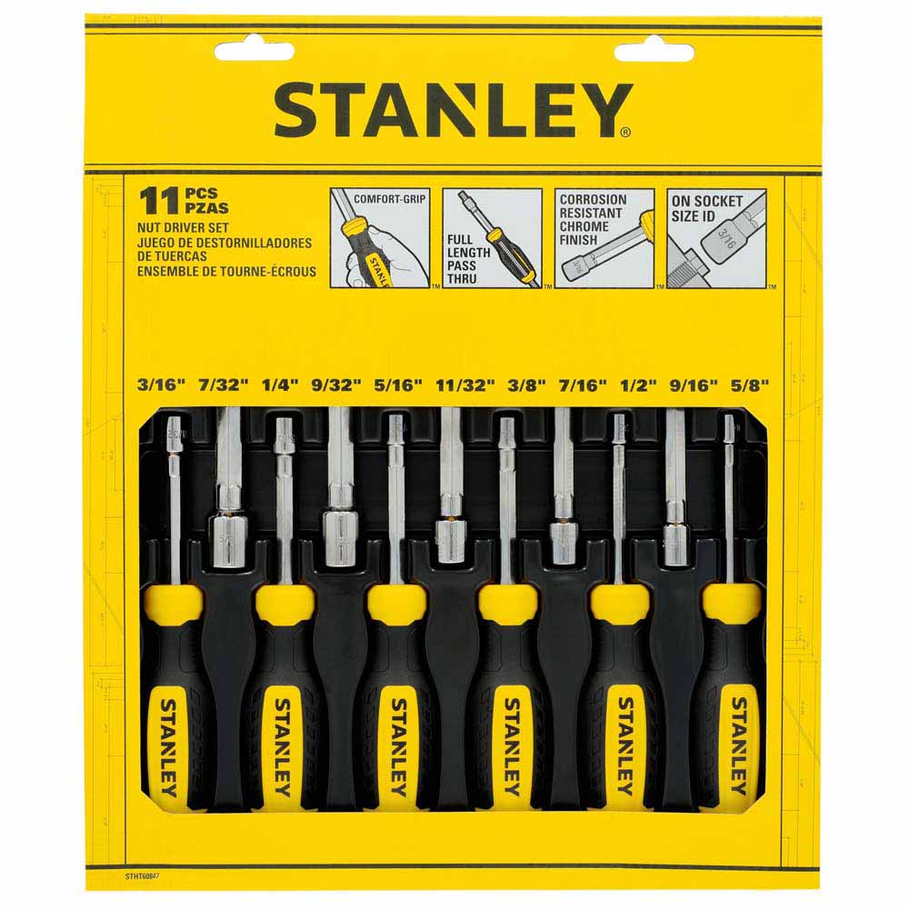 Stanley STHT60847 Stanley 11 Pc Sae Nut Driver Set - 5