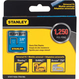 Stanley STHT71836 3/8" Heavy Duty Narrow Crow Staples - 1250 Pack - 2