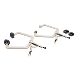 Stanley STHT84922 4-1/2" Jaw Capacity Swivel Tip Locking C-Clamp Set with 4 Pads (2 Piece) - 2