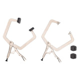 Stanley STHT84922 4-1/2" Jaw Capacity Swivel Tip Locking C-Clamp Set with 4 Pads (2 Piece) - 3
