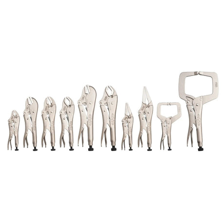 Stanley STHT84991 VISE GRIP Locking Pliers Set with Storage Tray and Assorted Jaw Types (10 Piece)