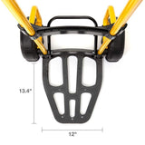Stanley SXWT-FT591 Heavy-Duty Solid Wheel Folding Hand Truck with 400 lb. Load Capacity - 2