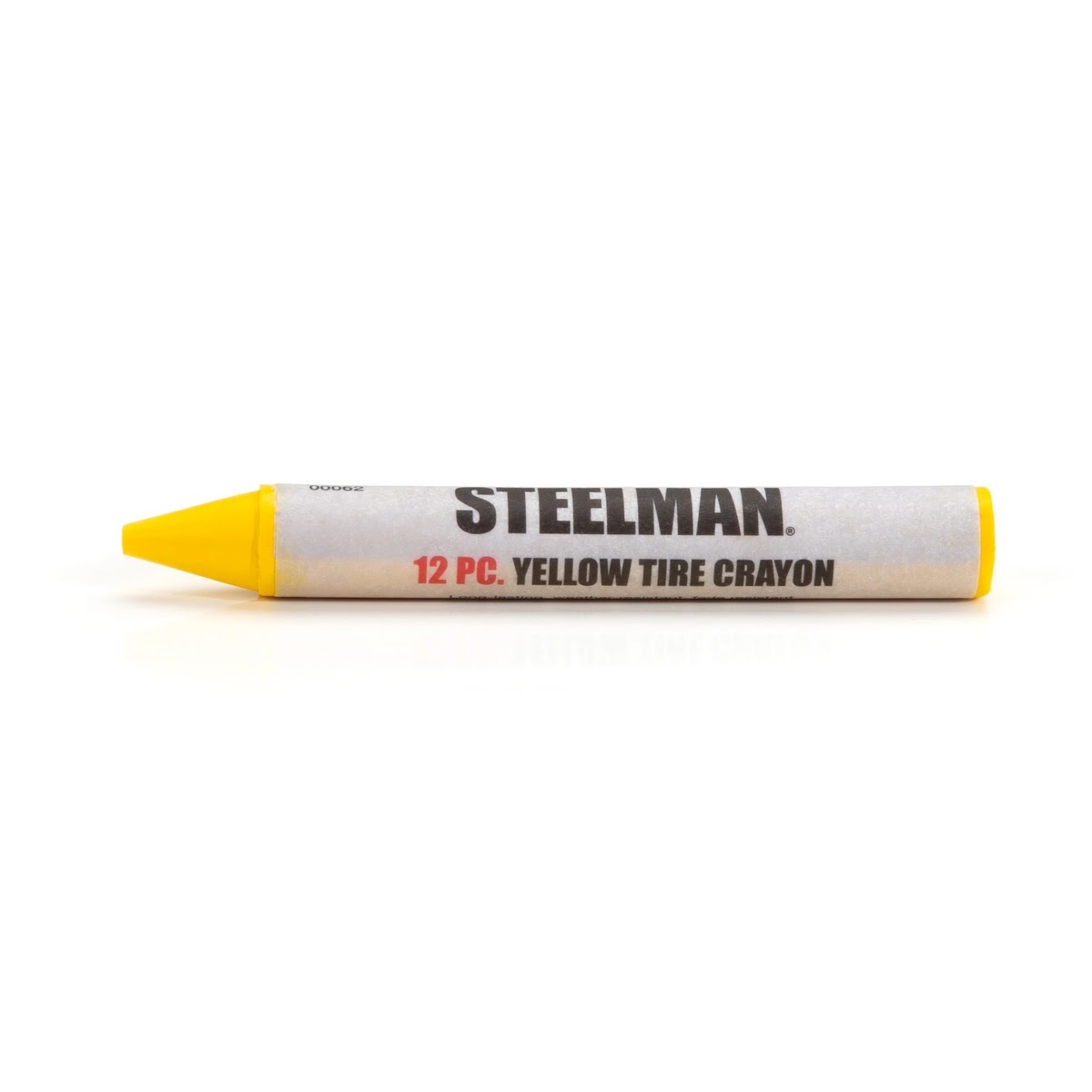 Steelman Pro 00062 Yellow Tire Marking Crayons Weather and Fade Resistant Wax Marker 4.50 in. L x 3.50 in. W x 1.15 in. H (12 Pack) - 2