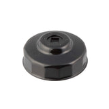 Steelman Pro 06139 74mm 14 Flute Low Profile Oil Filter Cap Wrench Socket 3/8 in. Drive Chrome Vanadium Steel (1 Each)