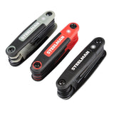 Steelman Pro 41928 Folding Hex Key Wrench Tool Set SAE Metric Torx Chamfered Ends Rubberized Grip 4.25 in. x 2.50 in. x 1.50 in. (3 Piece Set) - 3