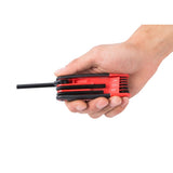Steelman Pro 41929 Folding SAE Hex Key Wrench Set with Rubberized Grip and Chamfered Ends (9-Piece) - 6