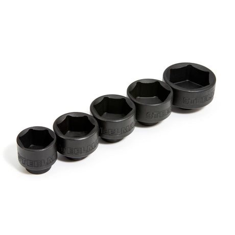Steelman Pro 42275 Low Profile Oil Filter Socket Set 3/8 Inch Drive 24mm to 36mm (5 Piece) - 2