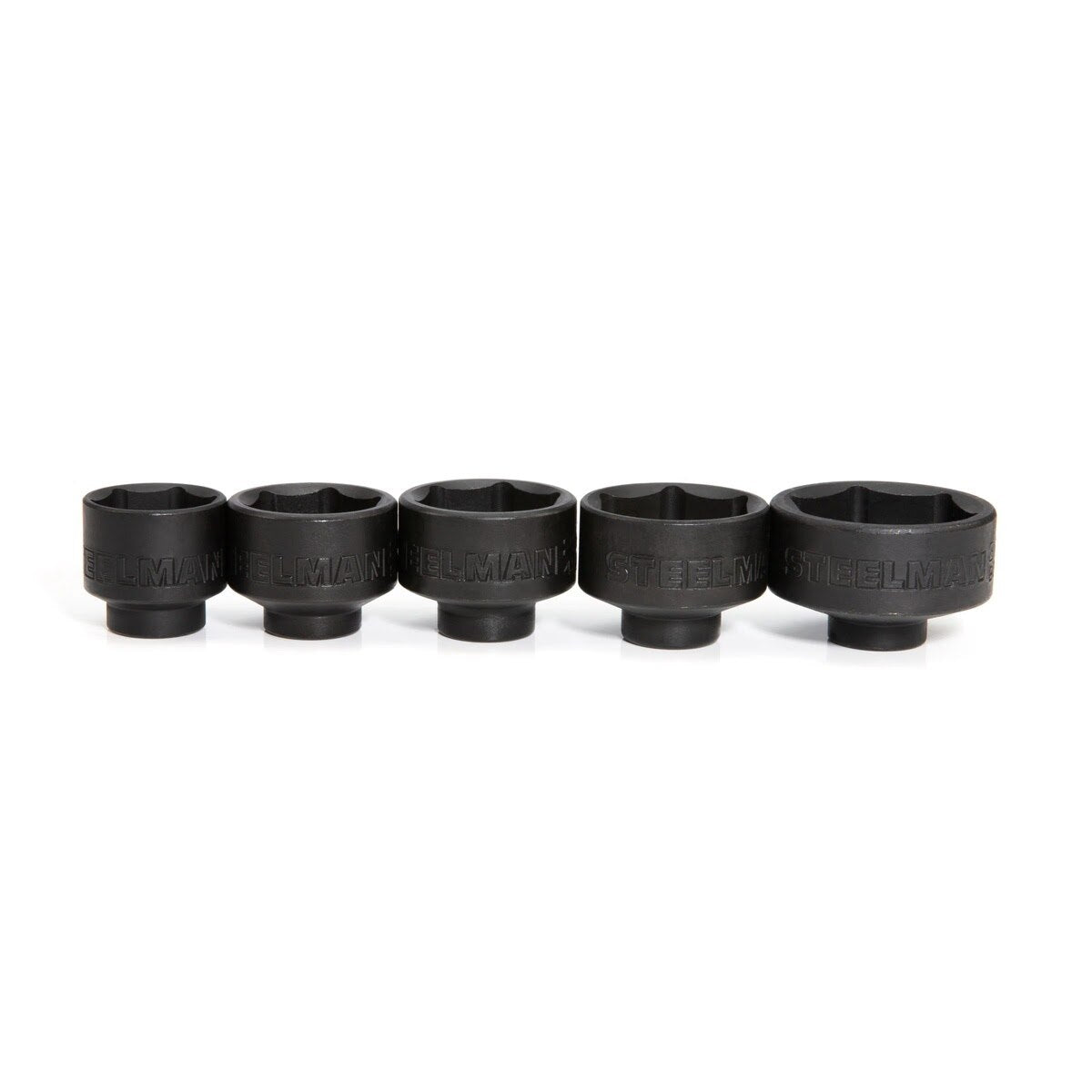 Steelman Pro 42275 Low Profile Oil Filter Socket Set 3/8 Inch Drive 24mm to 36mm (5 Piece) - 3