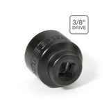 Steelman Pro 42276 24mm Low Profile Oil Filter Socket Wrench for Canister Filter Caps, 3/8 in. Drive - 2