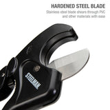 Steelman Pro 42565 2.5 Inch Jaw Ratcheting PVC and Plastic Pipe Cutter with Stainless Steel Blade - 4