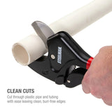 Steelman Pro 42565 2.5 Inch Jaw Ratcheting PVC and Plastic Pipe Cutter with Stainless Steel Blade - 5