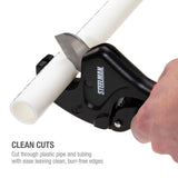 Steelman Pro 42566 1-5/8 in. Jaw Ratcheting PVC and Plastic Pipe Cutter with Stainless Steel Blade (1 Each) - 6