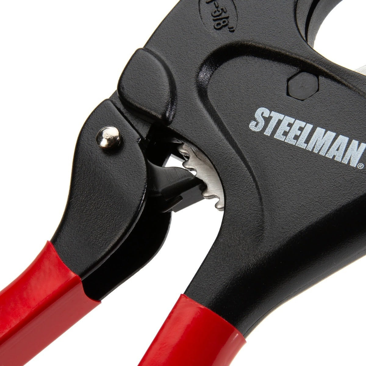 Steelman Pro 42566 1-5/8 in. Jaw Ratcheting PVC and Plastic Pipe Cutter with Stainless Steel Blade (1 Each) - 8