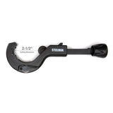 Steelman Pro 42568 2-1/2 in. Multipurpose Pipe and Tube Feed Cutter with Quick Release and Folding Reamer - 3