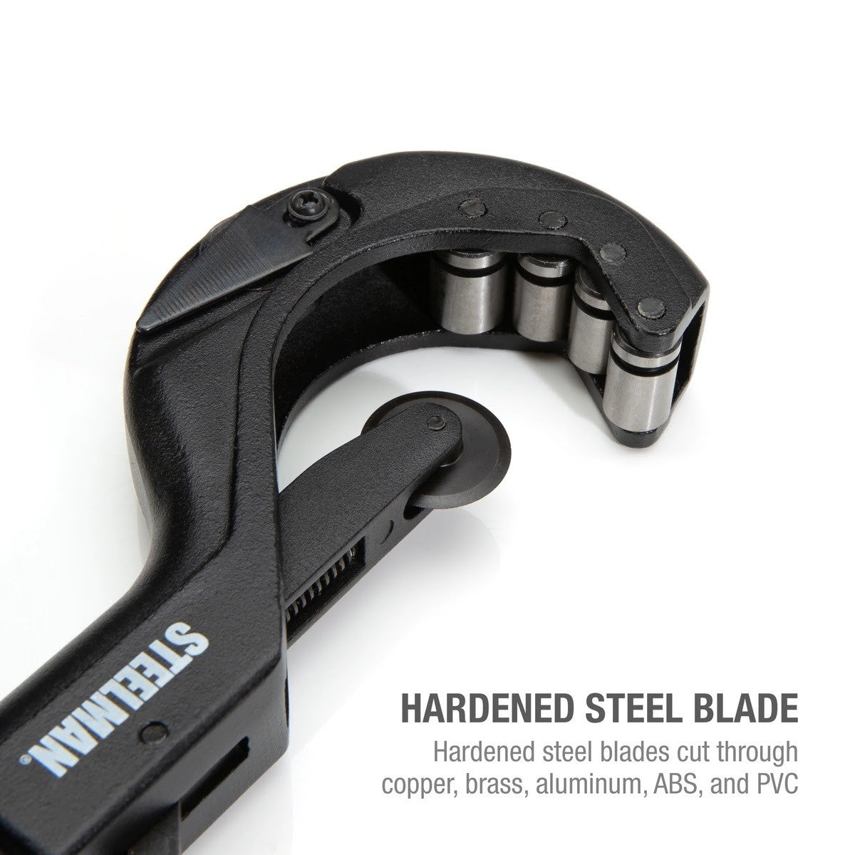 Steelman Pro 42568 2-1/2 in. Multipurpose Pipe and Tube Feed Cutter with Quick Release and Folding Reamer - 4