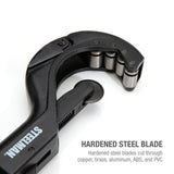 Steelman Pro 42568 2-1/2 in. Multipurpose Pipe and Tube Feed Cutter with Quick Release and Folding Reamer - 4
