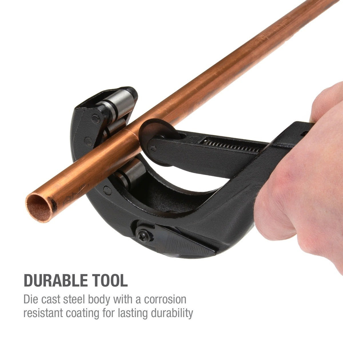 Steelman Pro 42568 2-1/2 in. Multipurpose Pipe and Tube Feed Cutter with Quick Release and Folding Reamer - 6