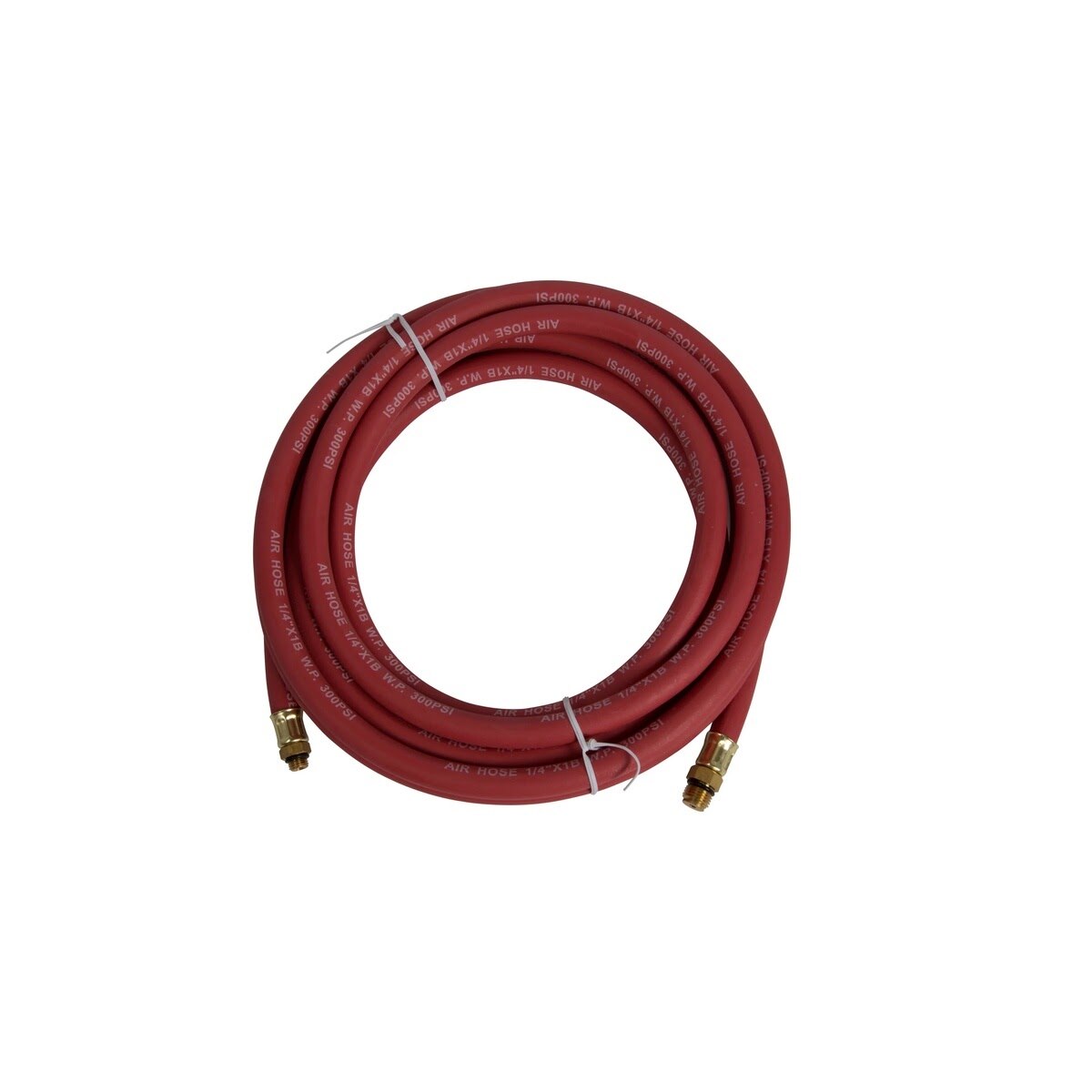 Steelman Pro 60038 15 ft Rubber Air Hose with 1/4 in NPS and 3/8 in-24 Brass Fittings - 2
