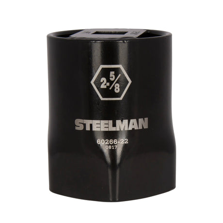 Steelman Pro 60266-22 2-5/8 in. 6-Point Wheel Bearing Locknut Socket 3/4 in. Drive Heavy Duty Steel