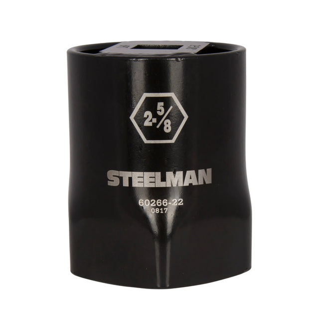 Steelman Pro 60266-22 2-5/8 in. 6-Point Wheel Bearing Locknut Socket 3/4 in. Drive Heavy Duty Steel
