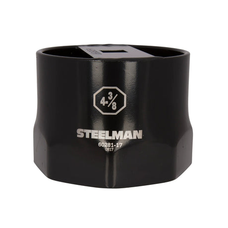 Steelman Pro 60281-17 4-3/8 in. 8-Point Wheel Bearing Locknut Socket 3/4 in. Drive Heavy Duty Steel