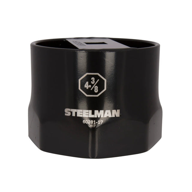 Steelman Pro 60281-17 4-3/8 in. 8-Point Wheel Bearing Locknut Socket 3/4 in. Drive Heavy Duty Steel