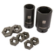 Steelman Pro 60375 9-Piece Split Die Wheel Stud Repair and Rethreading Kit with Indexing Pins and 2 Sockets (9 Piece Set)
