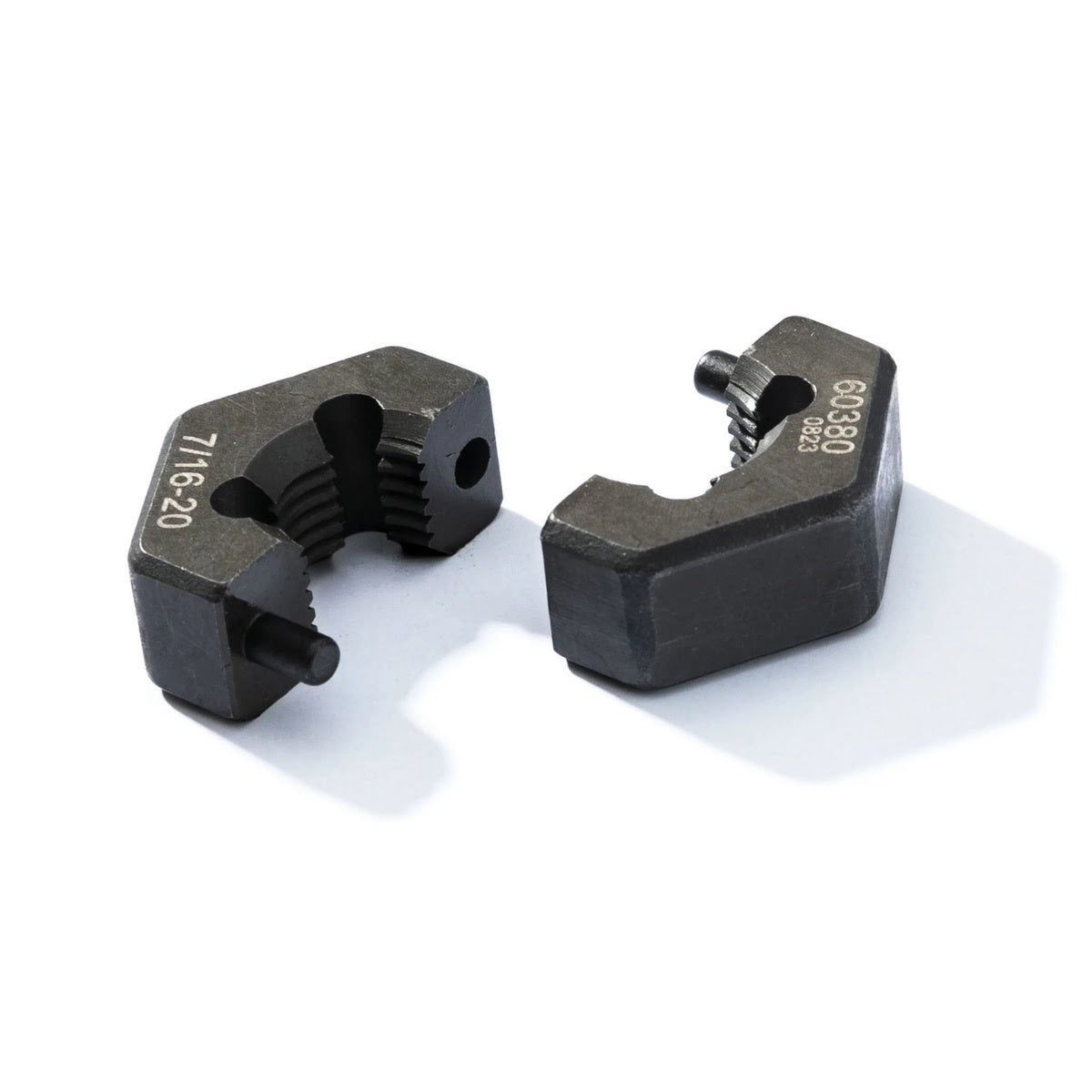 Steelman Pro 60380 7/16-20 SAE Split Die Thread Chaser with Indexing Pins for Wheel Stud and Bolt Thread Repair - 2