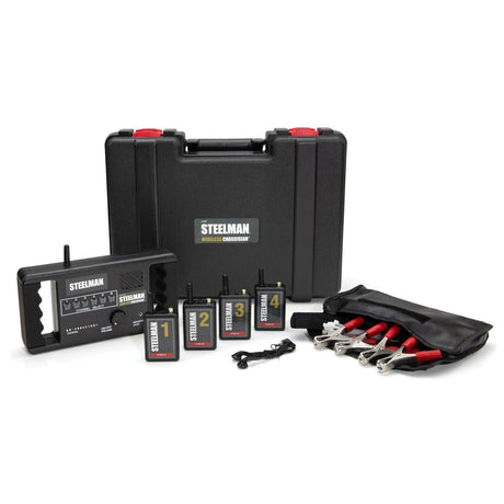Steelman Pro 61082 Wireless ChassisEAR Vehicle Noise Diagnostic Tool Kit with 4 Transmitters 50 ft Range (Kit)
