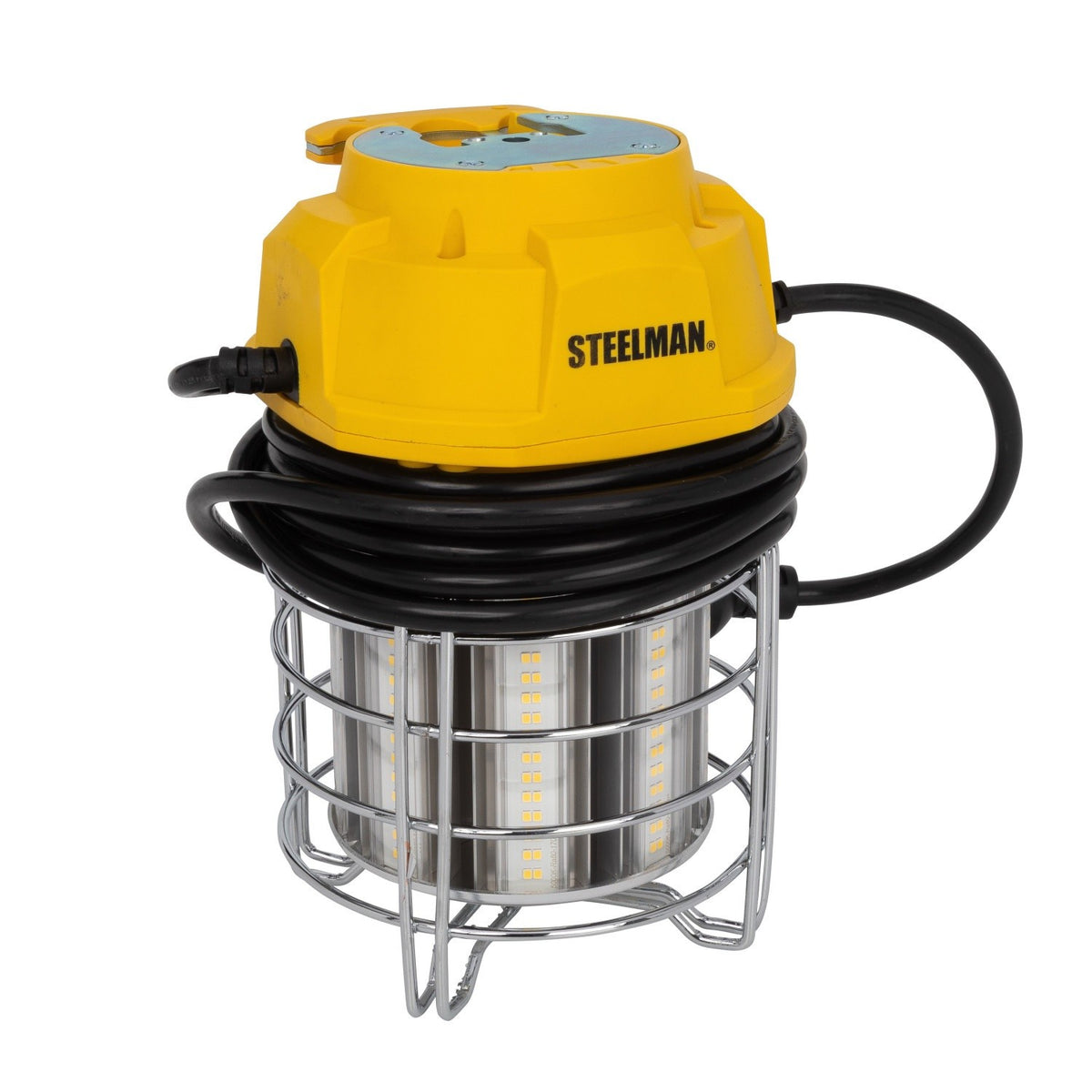 Steelman Pro 61677 100W LED Overhead Jobsite Light 15000 Lumens Twist Lock 6.75 x 10.25