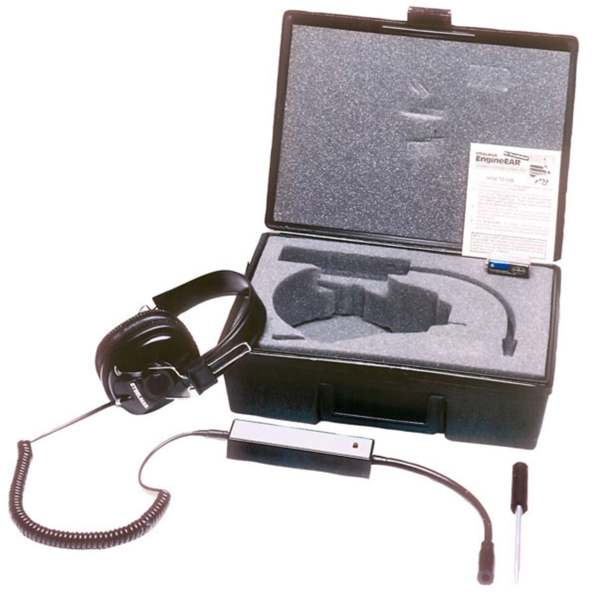 Steelman Pro 65001 EngineEAR Electronic Diagnostic Stethoscope with Noise-Canceling Headphones and 9V Battery Included - 5