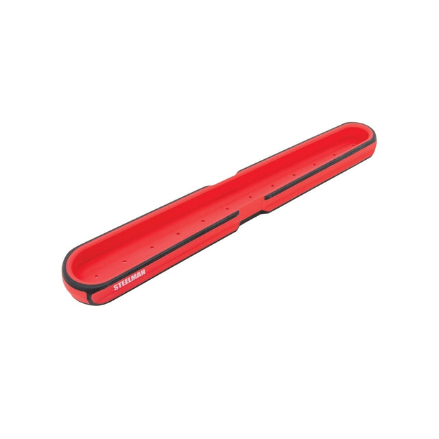 Steelman Pro 75105 12.75 in. Long Magnetic Steel Socket Storage and Parts Accessory Tray (1 Pack)