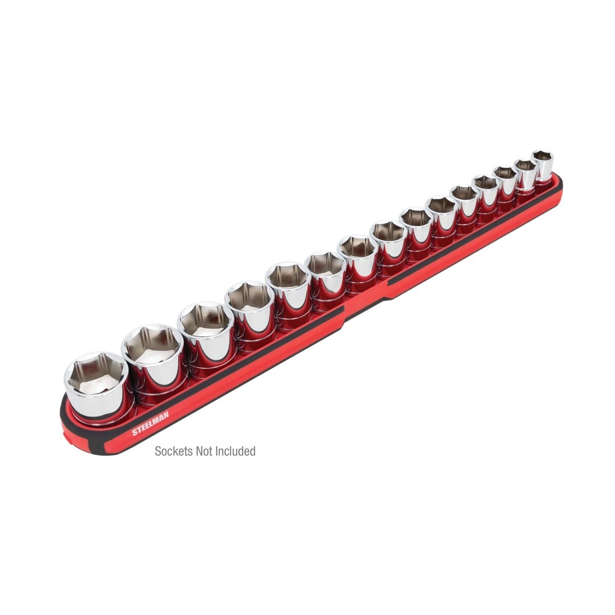 Steelman Pro 75106 18.5 in. Magnetic Steel Socket Storage and Parts Accessory Tray - 2