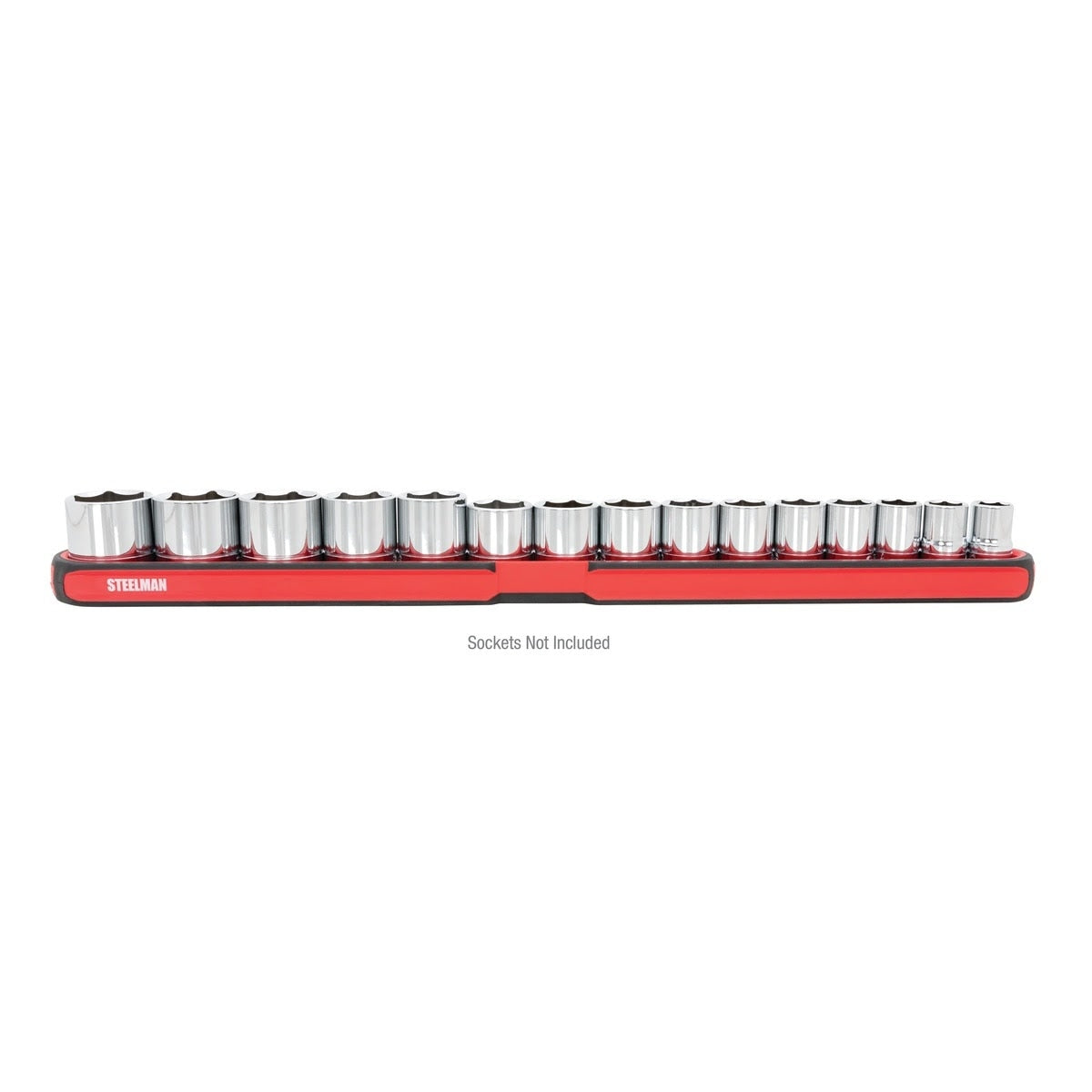 Steelman Pro 75106 18.5 in. Magnetic Steel Socket Storage and Parts Accessory Tray - 3