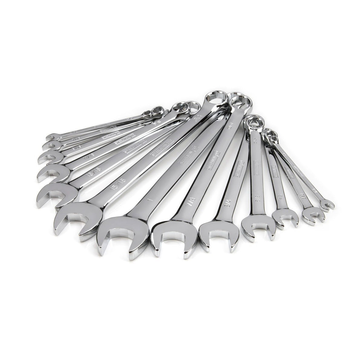 Steelman Pro 78348 SAE 6-Point Combination Wrench Set with ABS Storage Rack 13.25 in L x 11 in W x 2.30 in H (13 Piece) - 2