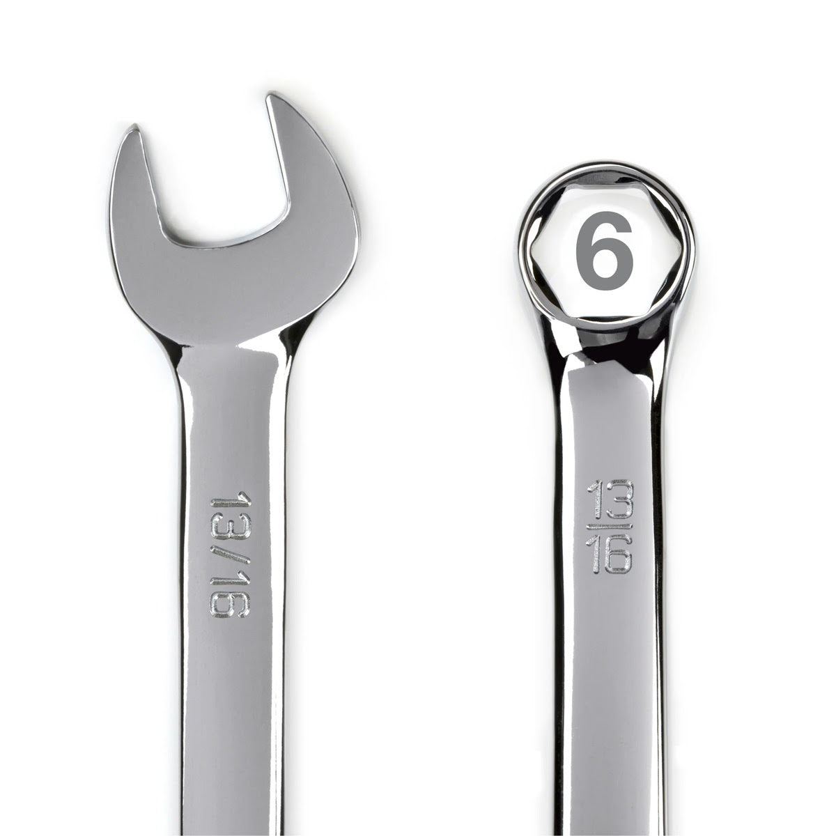 Steelman Pro 78348 SAE 6-Point Combination Wrench Set with ABS Storage Rack 13.25 in L x 11 in W x 2.30 in H (13 Piece) - 3