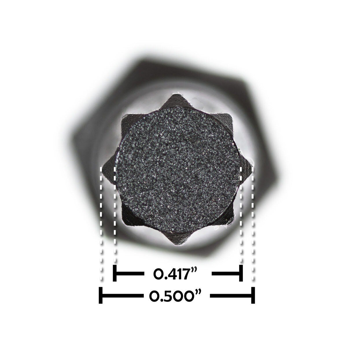 Steelman Pro 78547 7/16 in. 8 Point Star Tip Lock Nut Key with Double Hex Head (1 Pack) - 3