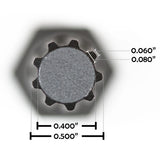Steelman Pro 78552 9-Point 1/2-Inch Star Tip Lock Nut Key for Locking Lug Nuts - 3