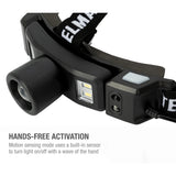 Steelman Pro 79379 Rechargeable Motion-Sensing Focusing LED Headlamp with Rear Safety Light Up to 260 Lumens - 5