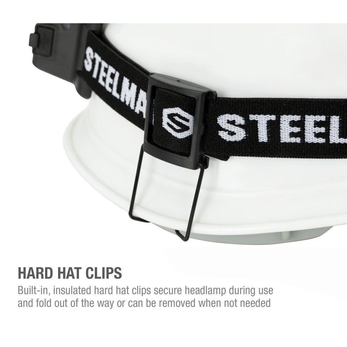 Steelman Pro 79379 Rechargeable Motion-Sensing Focusing LED Headlamp with Rear Safety Light Up to 260 Lumens - 8
